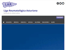 Tablet Screenshot of ligareumatologicaasturiana.com